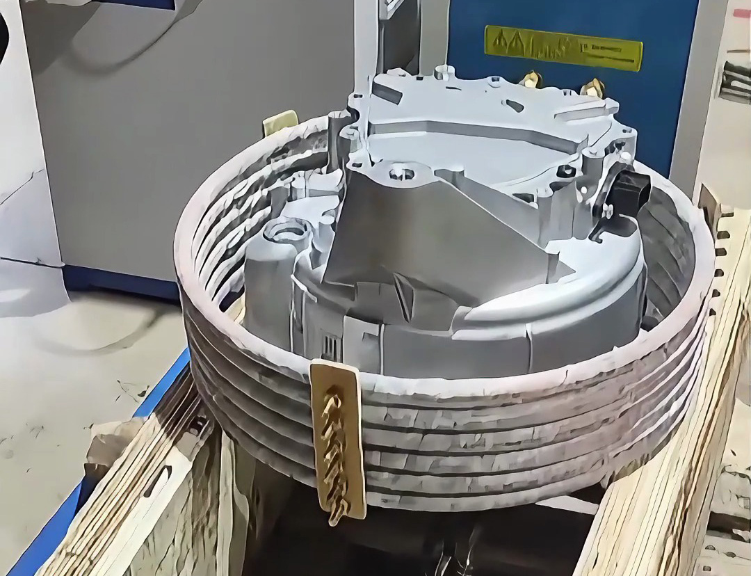 中頻加熱電機(jī)鋁殼熱配合熱裝工藝看多了，這次帶來一個(gè)異形電機(jī)鋁殼熱拆工藝